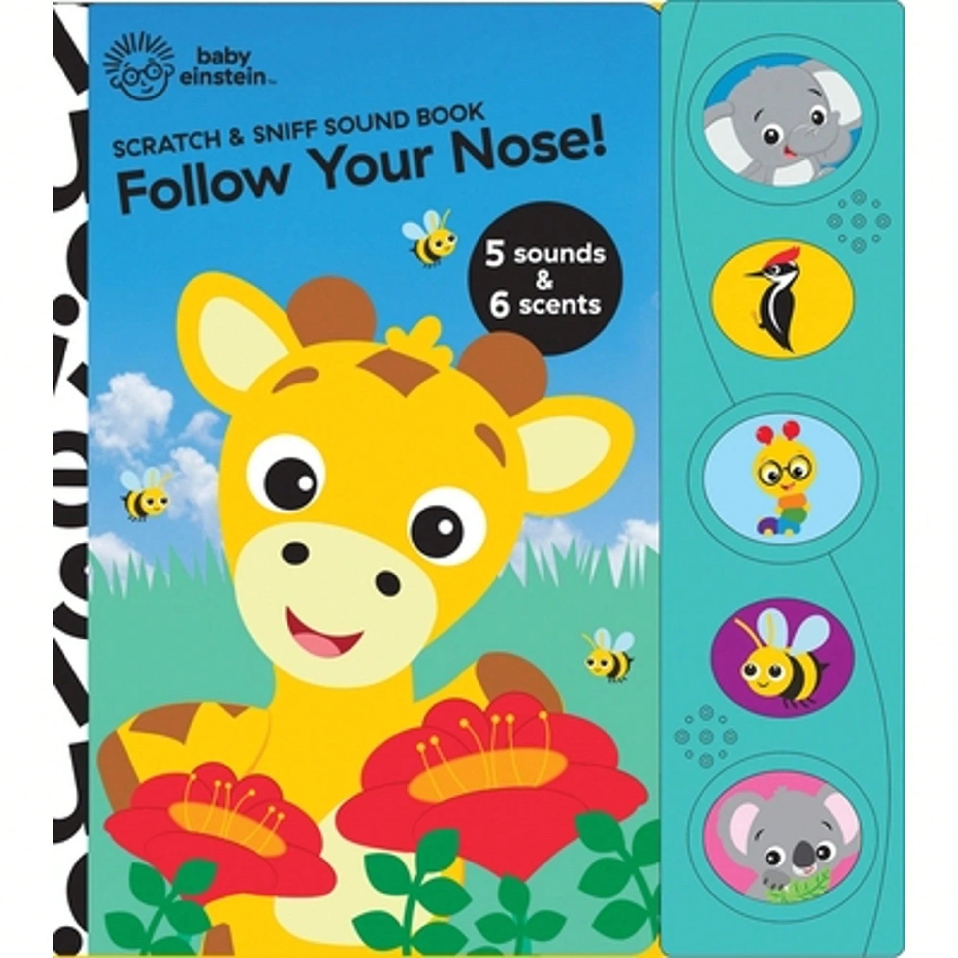 Pre-Owned Baby Einstein: Follow Your Nose! Scratch & Sniff Sound Book (Hardcover) By Pi Kids