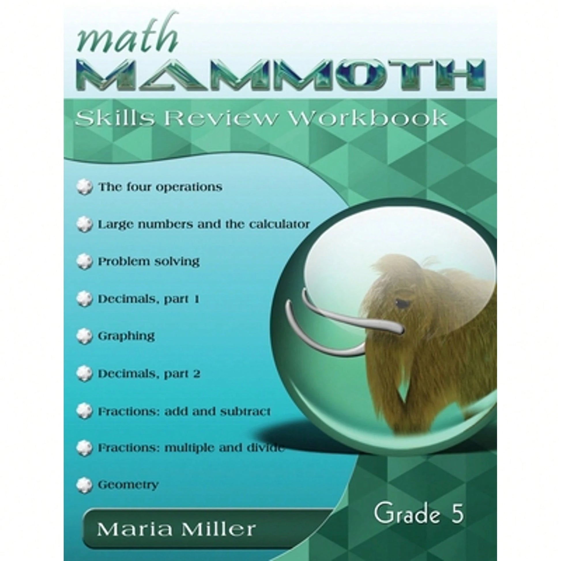 Pre-Owned Math Mammoth Grade 5 Skills Review Workbook (Paperback) By Maria Miller
