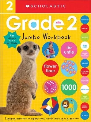 Pre-Owned Second Grade Jumbo Workbook: Scholastic Early Learners (Jumbo Workbook) (Paperback) By Scholastic