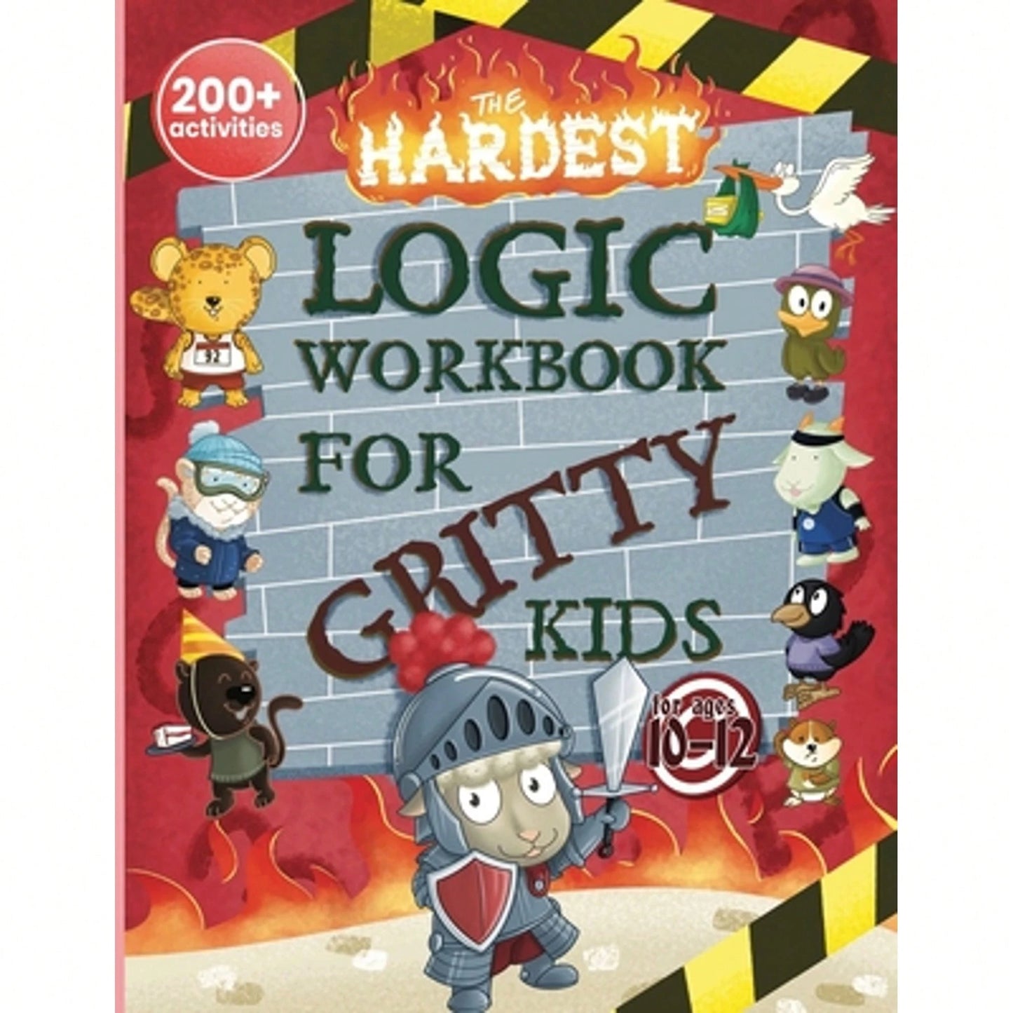 Pre-Owned The Hardest Logic Workbook For Gritty Kids: Spatial Reasoning, Math Puzzles, Word Games, (Paperback) By Dan Allbaugh