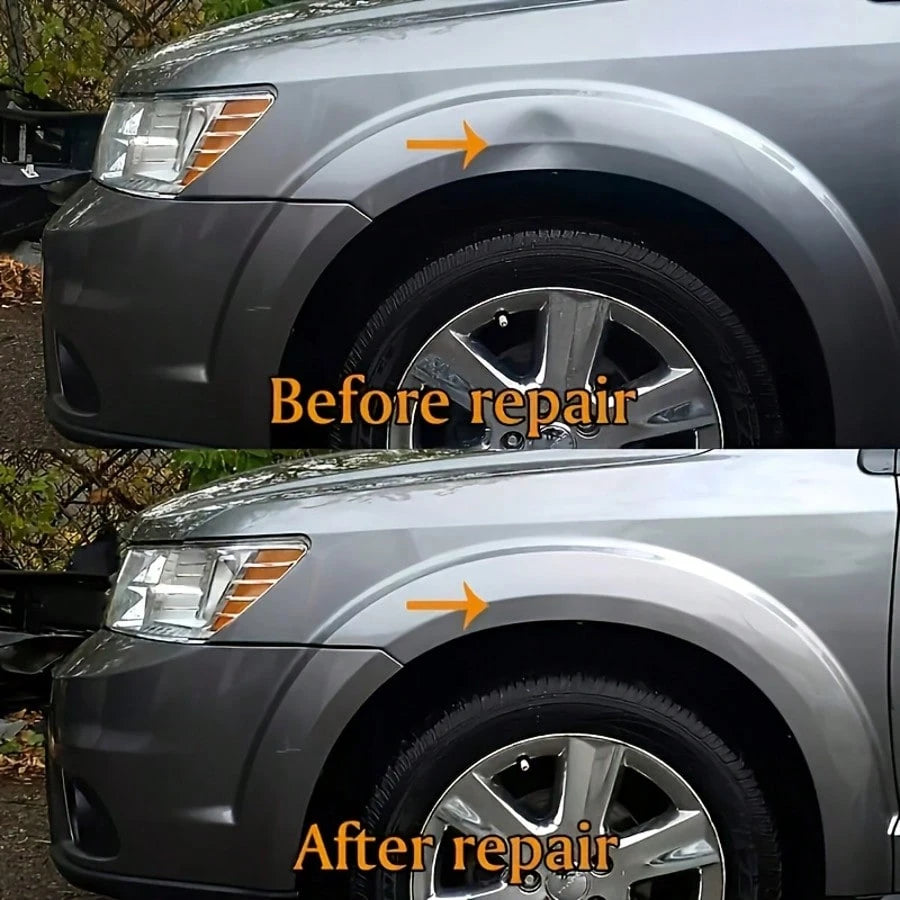 Premium Paintless Dent Repair Kit – Complete DIY Solution For Minor Dents| Includes Puller Tabs, Glue Mats & Bridge Tool| Uncharged & Portable, Dent Remover, Auto Body Kit,For Cars/SUVs-(18pcs)