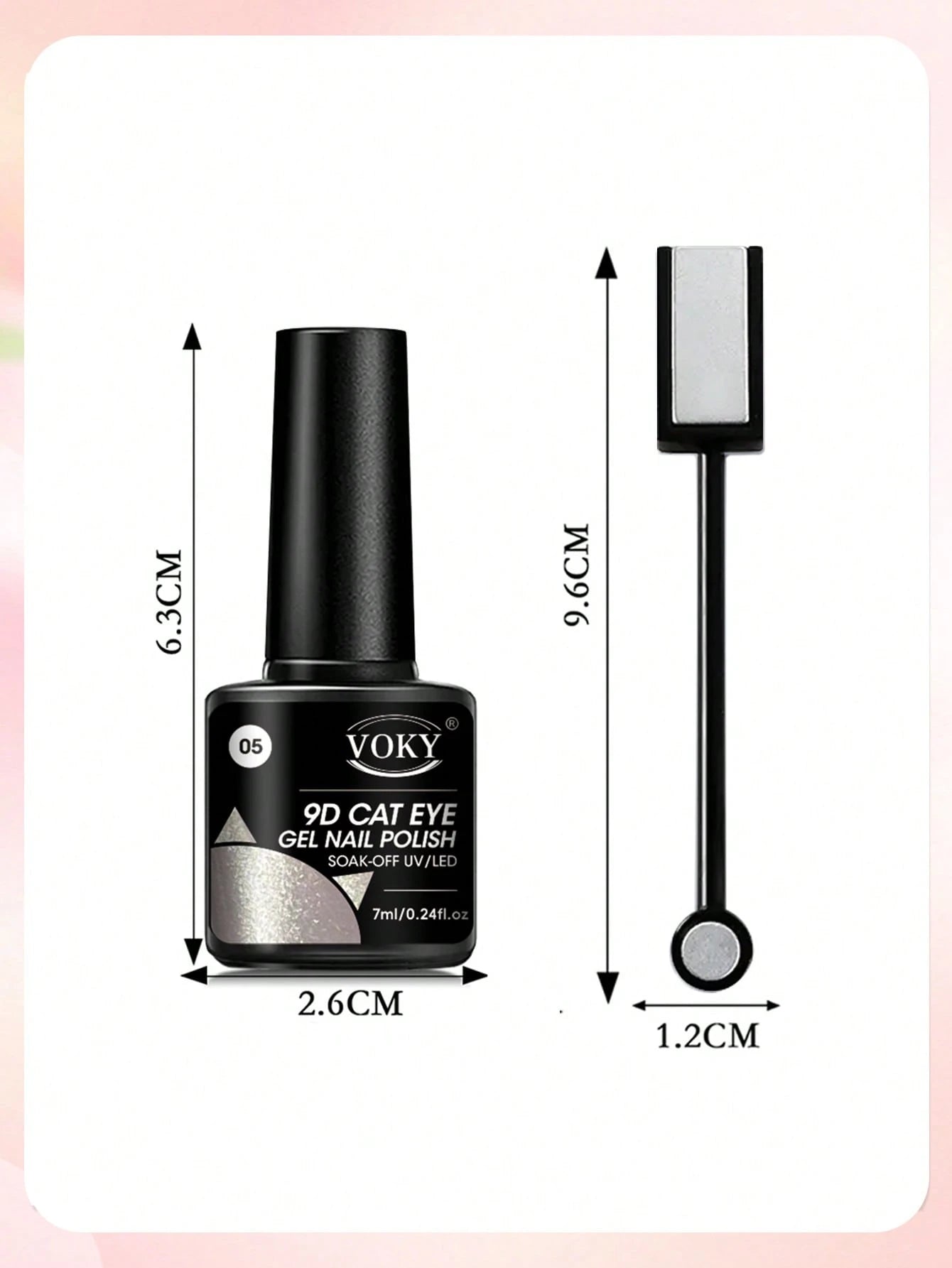 Premium Satin Wide Cat Eye Gel Nail Polish 6-Color Set, High Saturation Magnetic Powder With Delicate Gradient Cat Eye Luster, Includes Magnet Tool, Gentle Removable Non-Damaging Nail Gel, Exquisite G