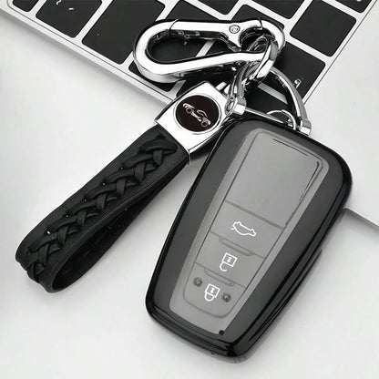 Prius, Corolla, CHR, Prado 2018-2022 Car Key Case, Soft TPU Key Shell Protector, Dustproof Shockproof, High-End Fashion Key Holder