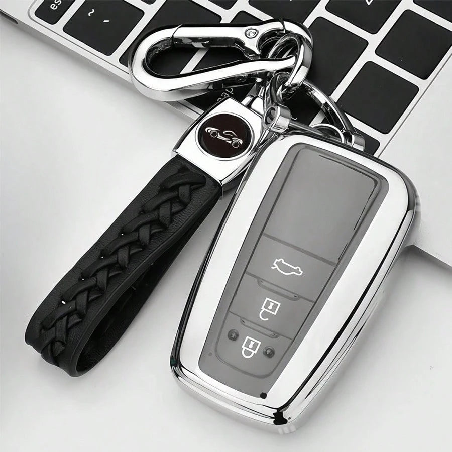 Prius, Corolla, CHR, Prado 2018-2022 Car Key Case, Soft TPU Key Shell Protector, Dustproof Shockproof, High-End Fashion Key Holder