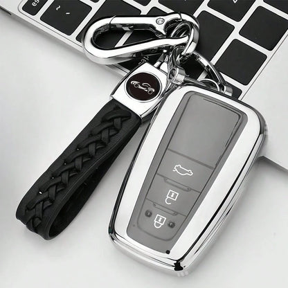Prius, Corolla, CHR, Prado 2018-2022 Car Key Case, Soft TPU Key Shell Protector, Dustproof Shockproof, High-End Fashion Key Holder