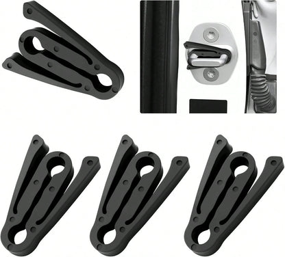 Purthog 4PCS Car Door Shock Absorber,Upgraded Car Door Lock Cover Pad With Force-Dissipating Arm,Universal Cars Doors Lock Protector Pad Reduces Slamming Noise &Amp; Protects Doors Locks