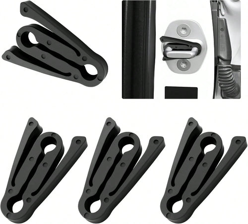 Purthog 4PCS Car Door Shock Absorber,Upgraded Car Door Lock Cover Pad With Force-Dissipating Arm,Universal Cars Doors Lock Protector Pad Reduces Slamming Noise &Amp; Protects Doors Locks