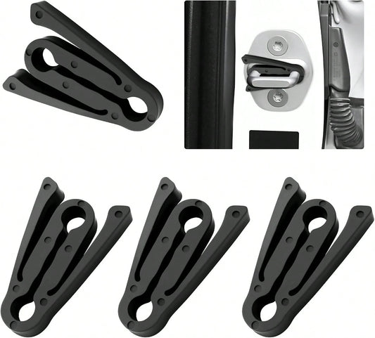 Purthog 4PCS Car Door Shock Absorber,Upgraded Car Door Lock Cover Pad With Force-Dissipating Arm,Universal Cars Doors Lock Protector Pad Reduces Slamming Noise &Amp; Protects Doors Locks