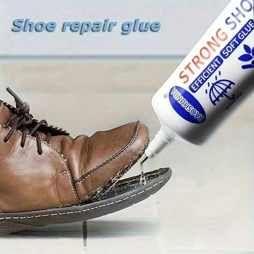 Quick-Dry Shoe Repair Glue| Universal Leather & Fabric Adhesive| Skin-Friendly, Water-Resistant & Non-Hardening| Fixes Sole Separation, Multi-Purpose Bonding (60ml)