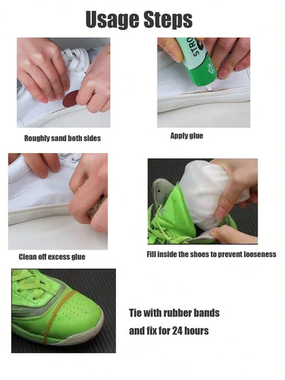 Quick-Dry Shoe Repair Glue| Universal Leather & Fabric Adhesive| Skin-Friendly, Water-Resistant & Non-Hardening| Fixes Sole Separation, Multi-Purpose Bonding (60ml)