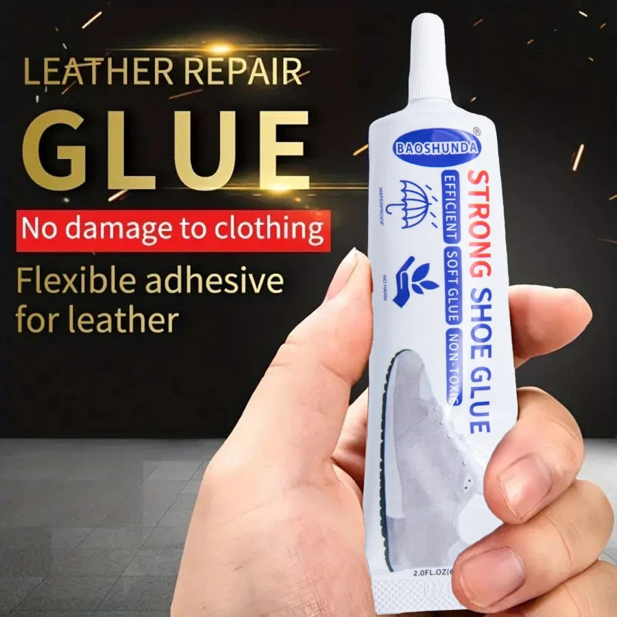 Quick-Dry Shoe Repair Glue| Universal Leather & Fabric Adhesive| Skin-Friendly, Water-Resistant & Non-Hardening| Fixes Sole Separation, Multi-Purpose Bonding (60ml)