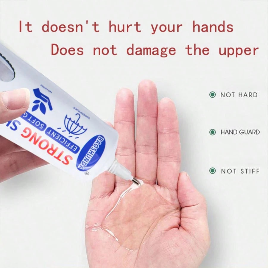 Quick-Dry Shoe Repair Glue| Universal Leather & Fabric Adhesive| Skin-Friendly, Water-Resistant & Non-Hardening| Fixes Sole Separation, Multi-Purpose Bonding (60ml)