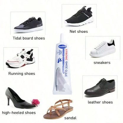 Quick-Dry Shoe Repair Glue| Universal Leather & Fabric Adhesive| Skin-Friendly, Water-Resistant & Non-Hardening| Fixes Sole Separation, Multi-Purpose Bonding (60ml)