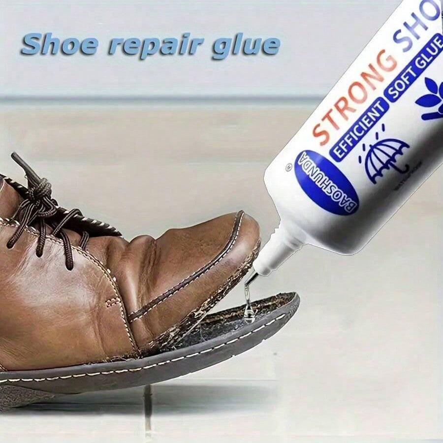 Quick-Dry Shoe Repair Glue| Universal Leather & Fabric Adhesive| Skin-Friendly, Water-Resistant & Non-Hardening| Fixes Sole Separation, Multi-Purpose Bonding (60ml)