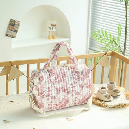Quilted High Capacity Travel Tote Bag, Duffle Bag Women, Weekend Short Trip Storage Bag, Portable, Lightweight, Durable, Stylish, For Home, Daily Use