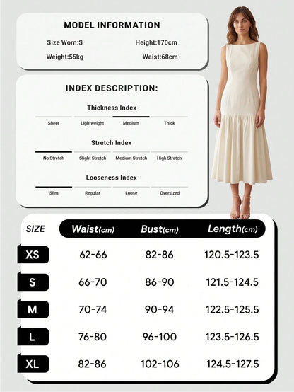 QUNGIGU Women's Bodycon Midi Dress Elegant Sleeveless Fishtail Mermaid Party Club Long Dresses