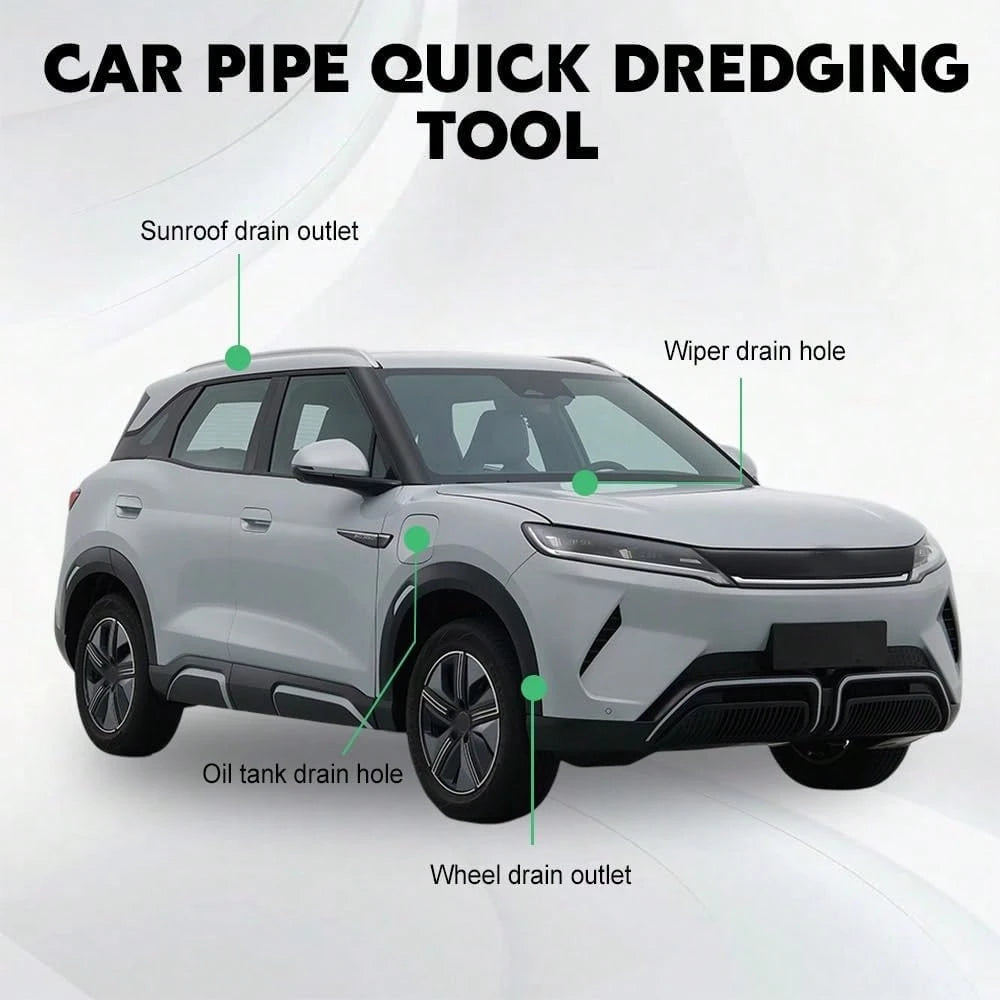 QZTYTY Upgraded Auto Sunroof Drain Cleaning Tool, 78Inch Flexible Tube Cleaning Brush, Slim Drain Dredging Tool Tube Cleaning Brush Perfect For Car