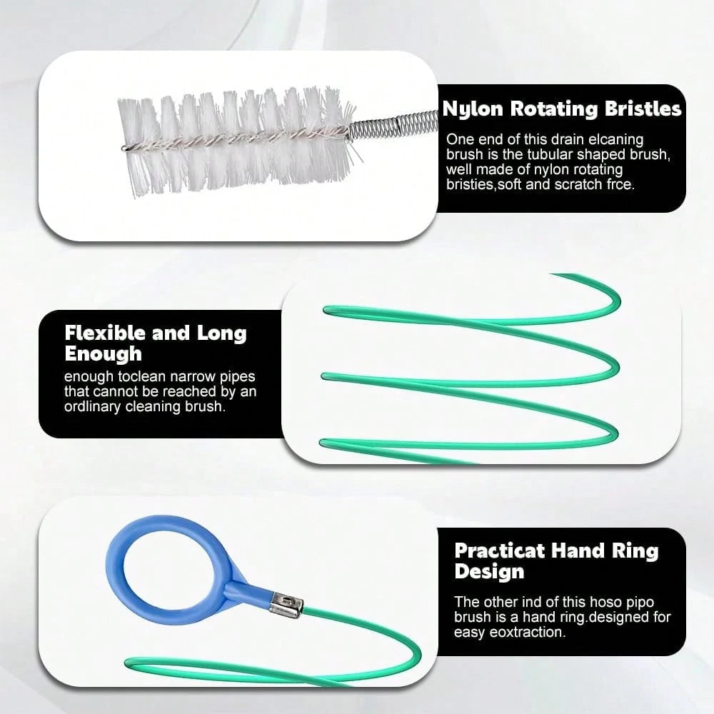 QZTYTY Upgraded Auto Sunroof Drain Cleaning Tool, 78Inch Flexible Tube Cleaning Brush, Slim Drain Dredging Tool Tube Cleaning Brush Perfect For Car