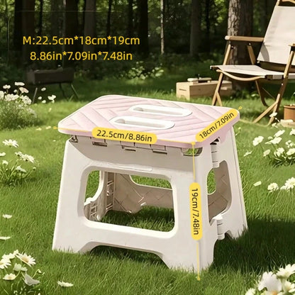 RAINWHISPER One Folding Step Stool, 310 Lbs Capacity, Suitable For Kitchens, Bathrooms, And Outdoor Spaces. Portable Folding Step Stool – Non-Slip Surface, Easy To Fold And Carry, Sturdy (PP) Polyprop