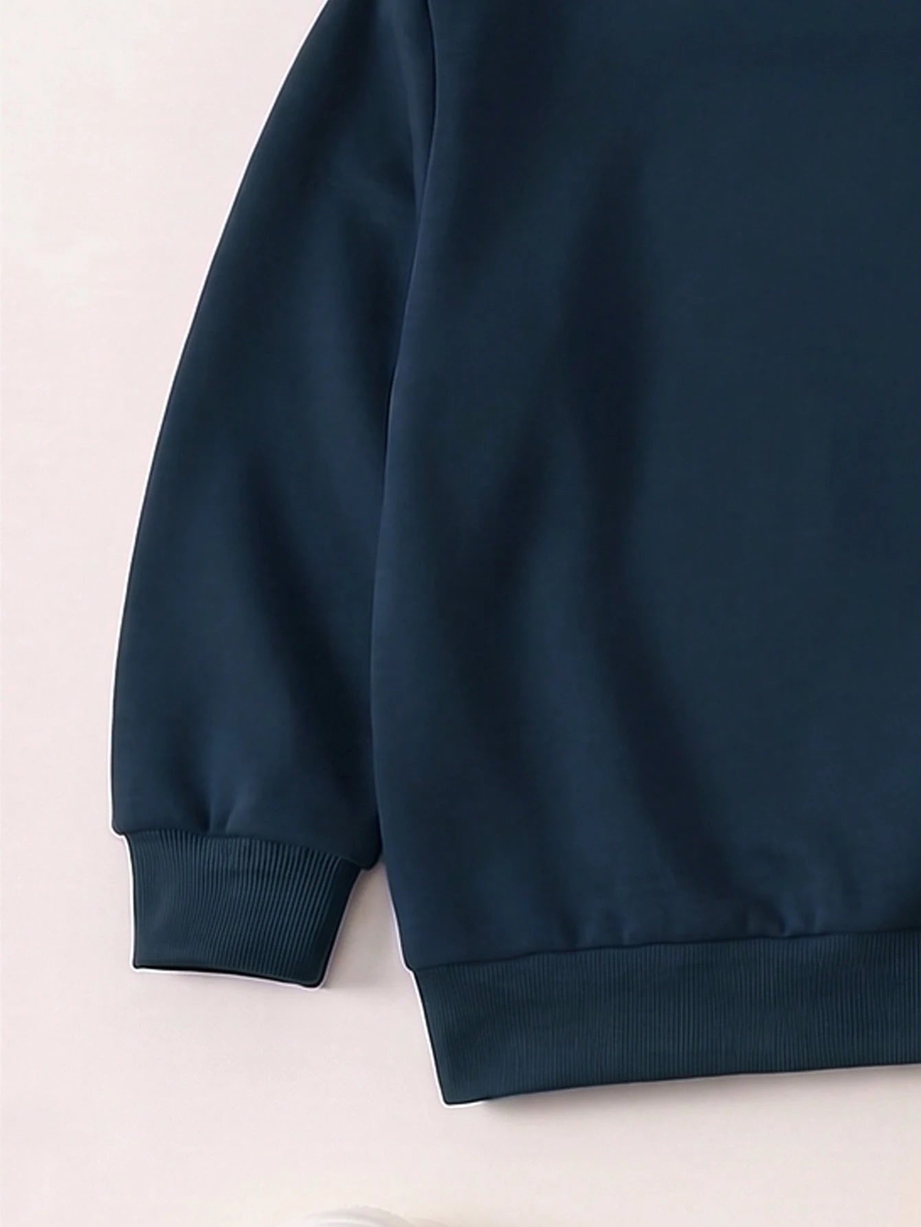 Random 3 Sets Get 1 Set Casual Logo Blue Striped Colorblock Print Crew Neck Long Sleeve Sweatshirt, Suitable For Autumn/Winter Outdoor Activities