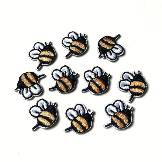 Ration, Bee Embellishments, Fun Patches, Decorative Appliques, Durable Stitching, Fabric Appliques, Sewon Patches, Handmade Couple Items, DIY Crafters