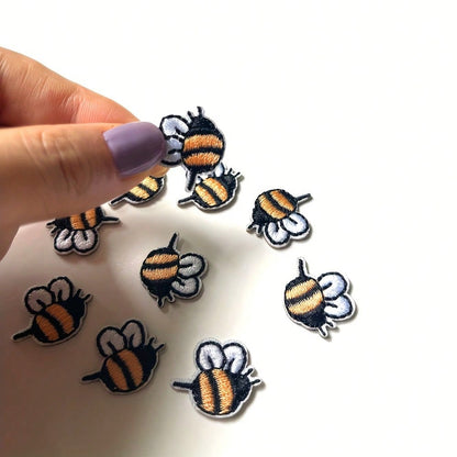 Ration, Bee Embellishments, Fun Patches, Decorative Appliques, Durable Stitching, Fabric Appliques, Sewon Patches, Handmade Couple Items, DIY Crafters