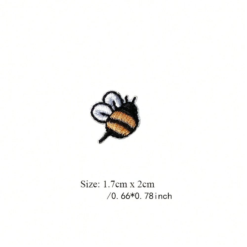 Ration, Bee Embellishments, Fun Patches, Decorative Appliques, Durable Stitching, Fabric Appliques, Sewon Patches, Handmade Couple Items, DIY Crafters