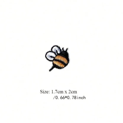 Ration, Bee Embellishments, Fun Patches, Decorative Appliques, Durable Stitching, Fabric Appliques, Sewon Patches, Handmade Couple Items, DIY Crafters
