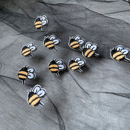 Ration, Bee Embellishments, Fun Patches, Decorative Appliques, Durable Stitching, Fabric Appliques, Sewon Patches, Handmade Couple Items, DIY Crafters