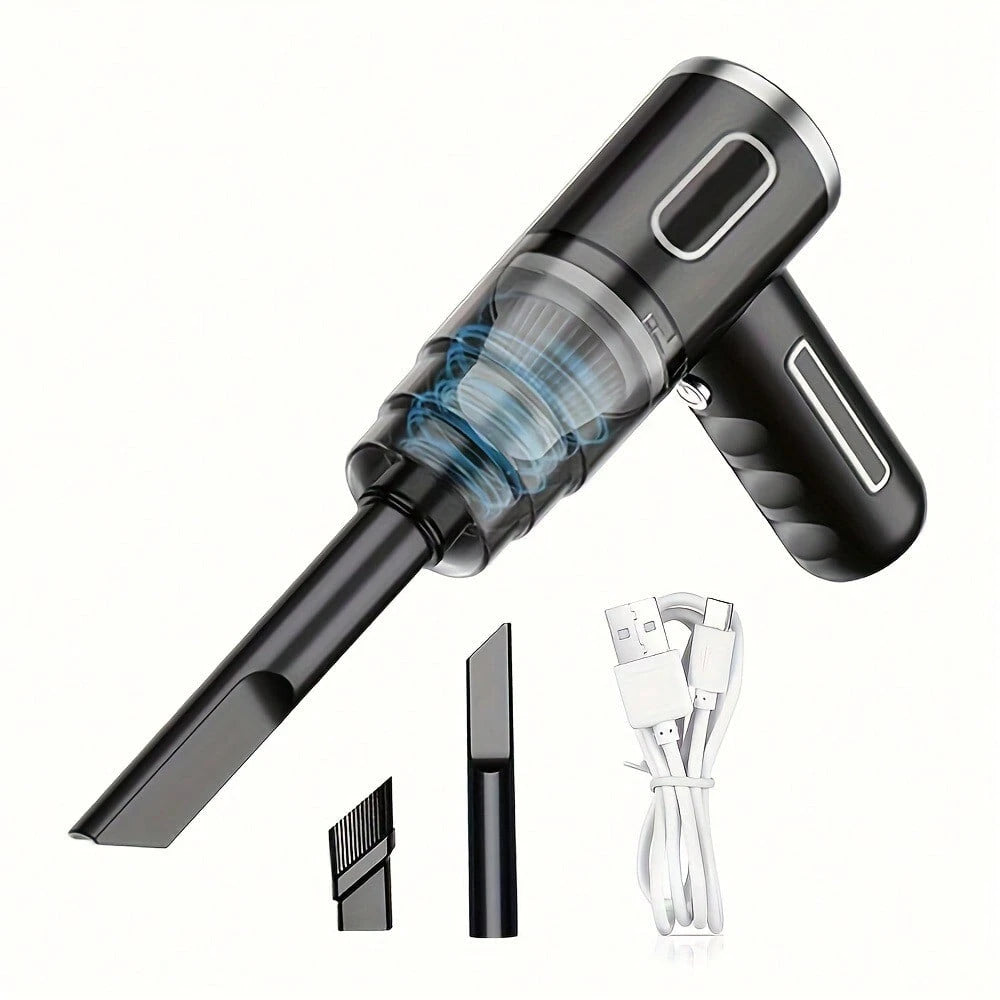 Rechargeable Handheld Vacuum Cleaner, Cordless Dust Catcher Portable Automotive Vacuum Cleaner With Powerful Cleaner Hand Air Duster For Cleaning Cars, Workshops, Computers, Homes, Decoration, Offices