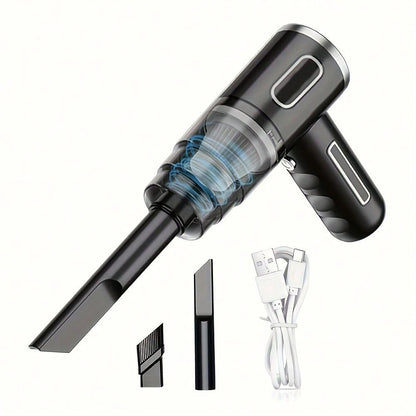 Rechargeable Handheld Vacuum Cleaner, Cordless Dust Catcher Portable Automotive Vacuum Cleaner With Powerful Cleaner Hand Air Duster For Cleaning Cars, Workshops, Computers, Homes, Decoration, Offices