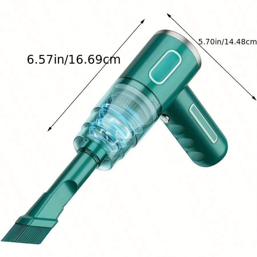 Rechargeable Handheld Vacuum Cleaner, Cordless Dust Catcher Portable Automotive Vacuum Cleaner With Powerful Cleaner Hand Air Duster For Cleaning Cars, Workshops, Computers, Homes, Decoration, Offices