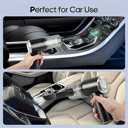 Rechargeable Handheld Vacuum Cleaner, Cordless Dust Catcher Portable Automotive Vacuum Cleaner With Powerful Cleaner Hand Air Duster For Cleaning Cars, Workshops, Computers, Homes, Decoration, Offices