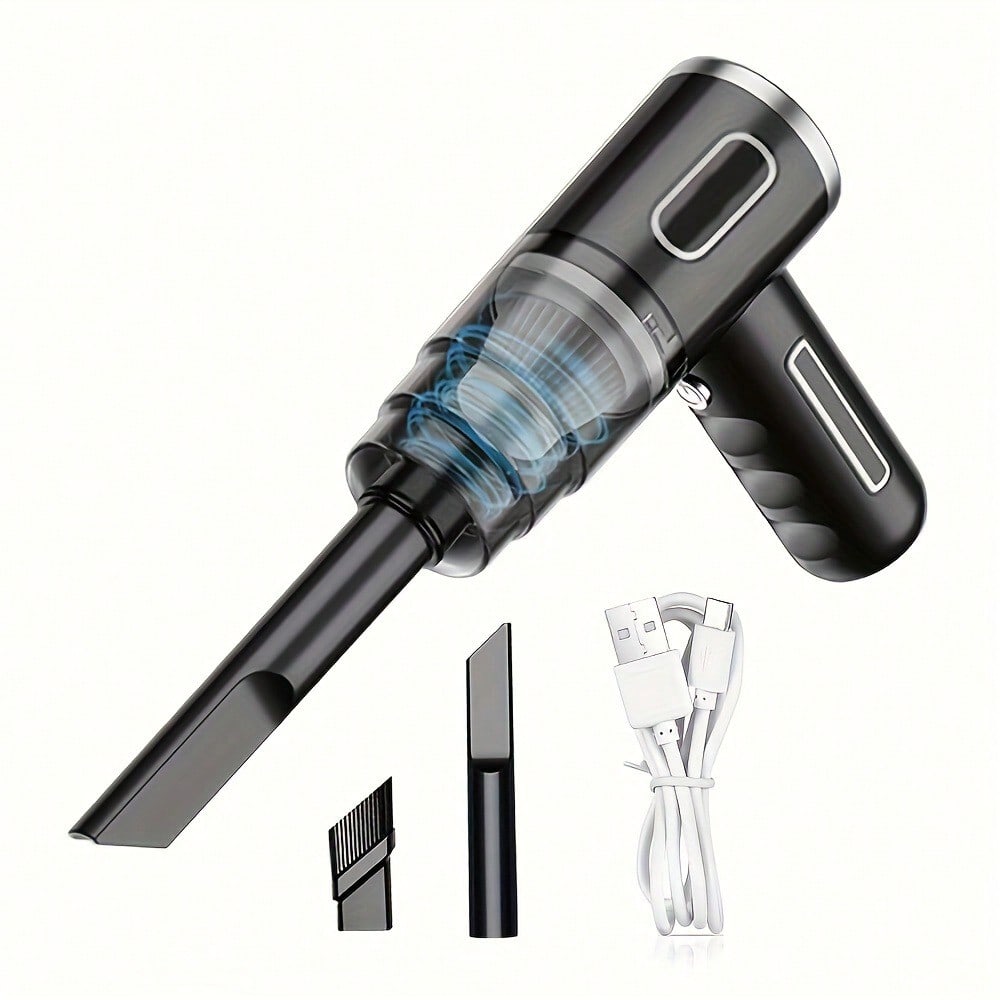 Rechargeable Handheld Vacuum Cleaner, Cordless Dust Catcher Portable Automotive Vacuum Cleaner With Powerful Cleaner Hand Air Duster For Cleaning Cars, Workshops, Computers, Homes, Decoration, Offices