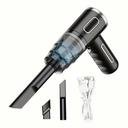 Rechargeable Handheld Vacuum Cleaner, Cordless Dust Catcher Portable Automotive Vacuum Cleaner With Powerful Cleaner Hand Air Duster For Cleaning Cars, Workshops, Computers, Homes, Decoration, Offices
