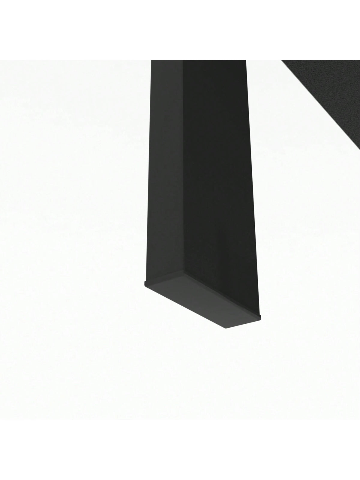 Rectangle Black Glass Coffee Table, Black Legs Modern Home Furniture Side Center Tables For Living Room