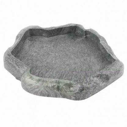 Reptile Feeder ABS Resin Imitation Rock DesignFood And Water Dish Feeder Bowl For Tortoise Lizard