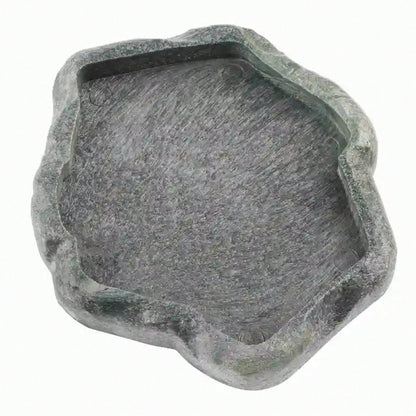 Reptile Feeder ABS Resin Imitation Rock DesignFood And Water Dish Feeder Bowl For Tortoise Lizard