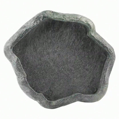 Reptile Feeder ABS Resin Imitation Rock DesignFood And Water Dish Feeder Bowl For Tortoise Lizard