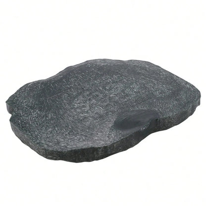 Reptile Feeder ABS Resin Imitation Rock DesignFood And Water Dish Feeder Bowl For Tortoise Lizard