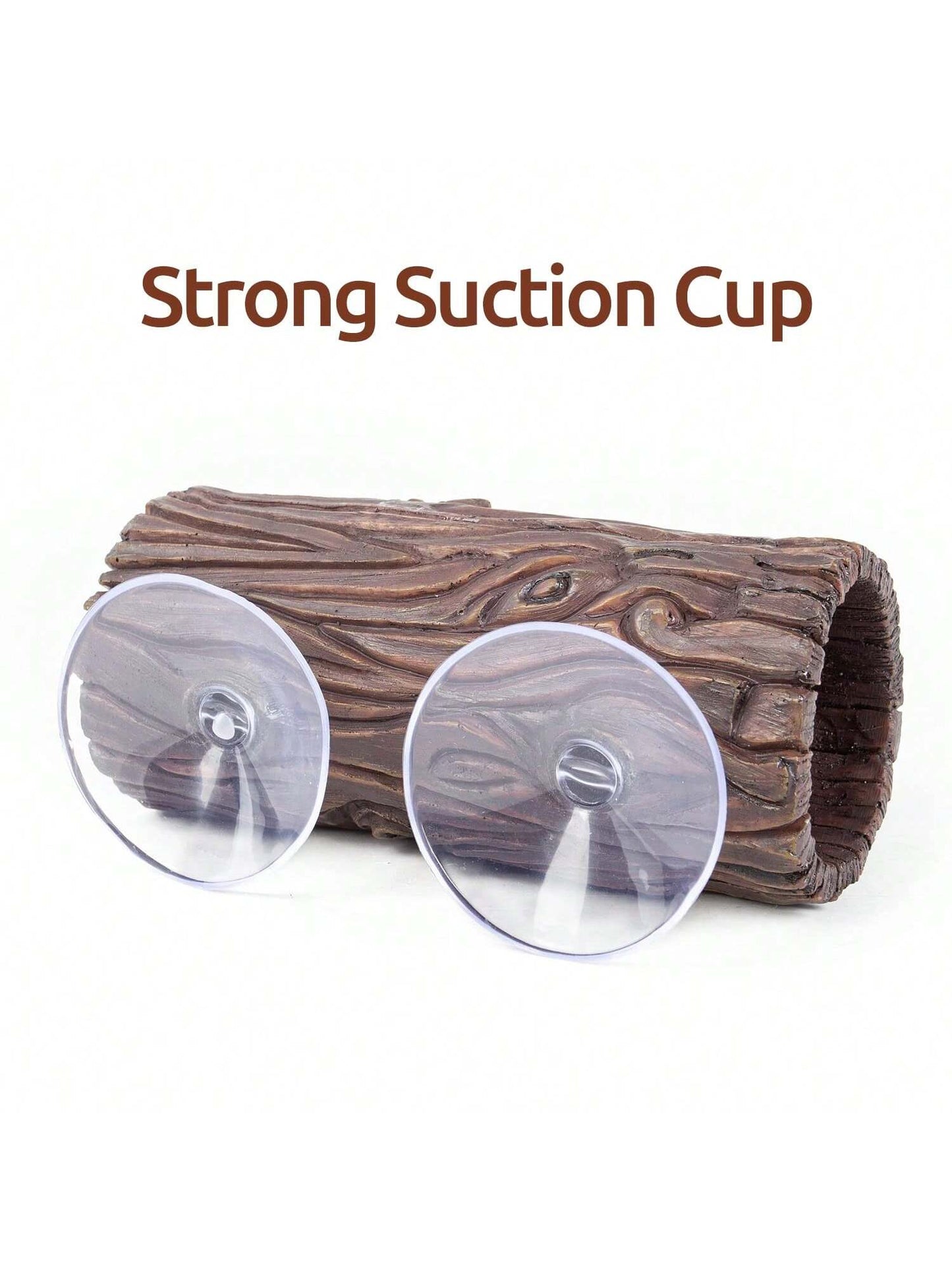 REPTIZOO Reptile Hide Cave Resin Hollow Tree Trunk Hideout Hermit Crab Climbing Toys Reptile Shelter Sleeping Cave For Arboreal Reptiles, Hermit Crabs, Leopard Gecko, Lizard Terrarium Decor