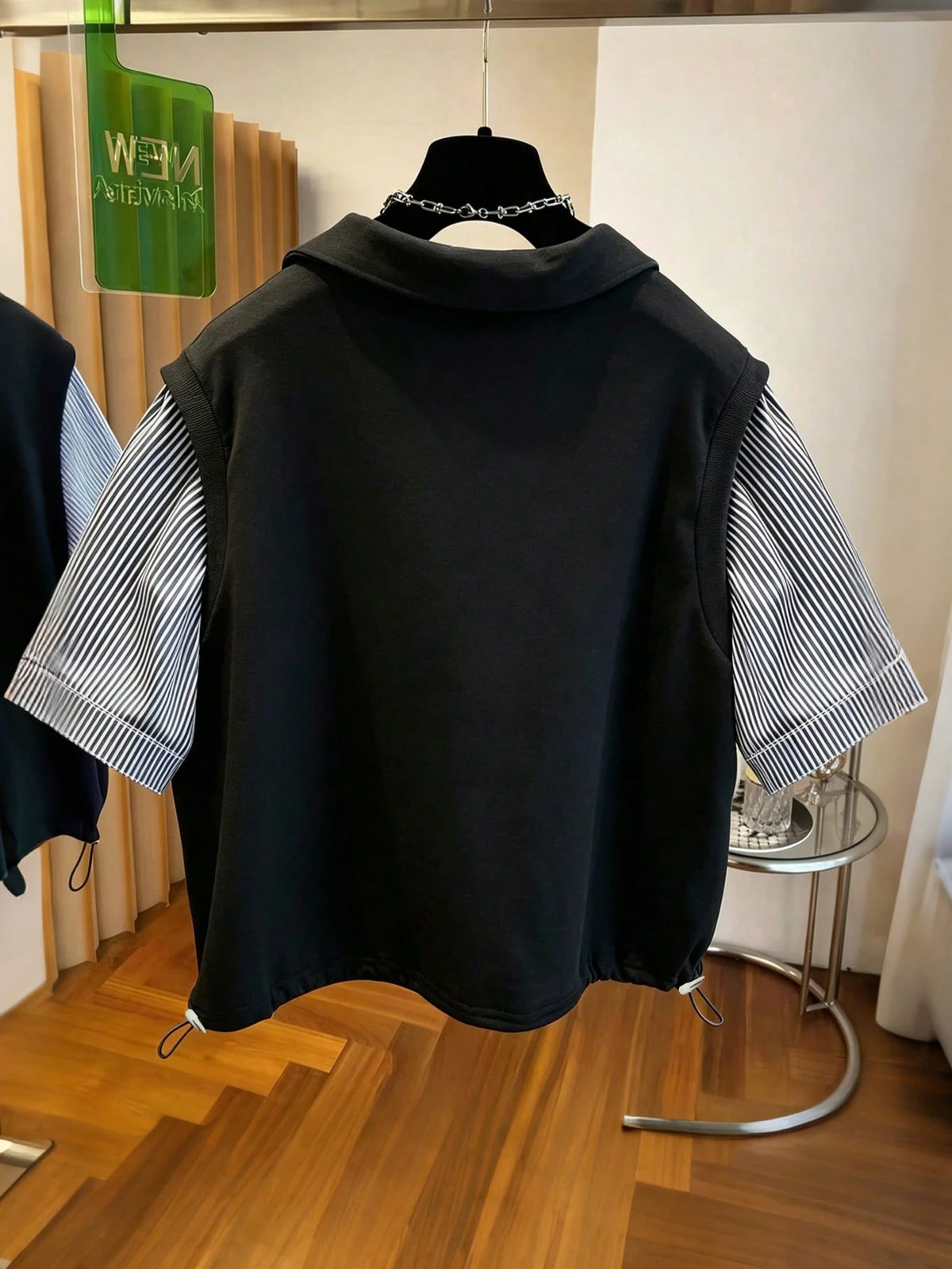 Resyla Fashion Patchwork Striped Casual Women's Commute Daily Home Top