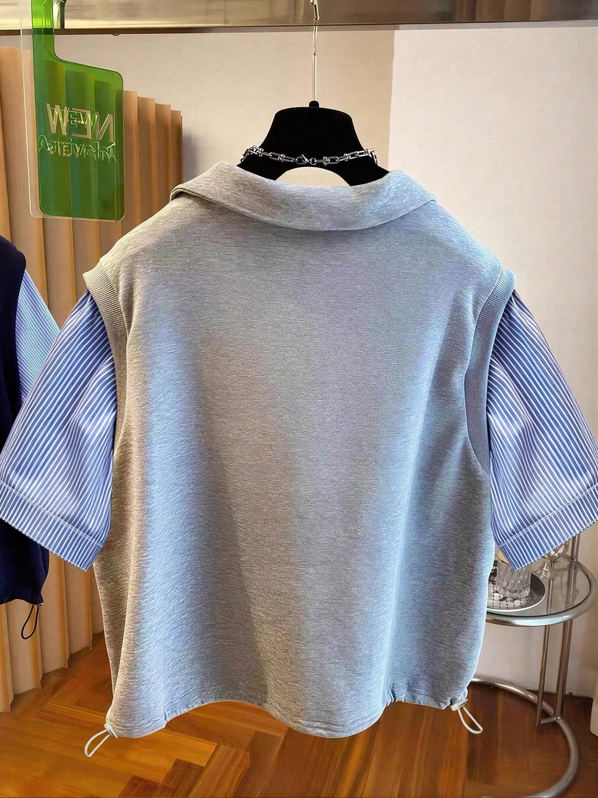 Resyla Fashion Patchwork Striped Casual Women's Commute Daily Home Top
