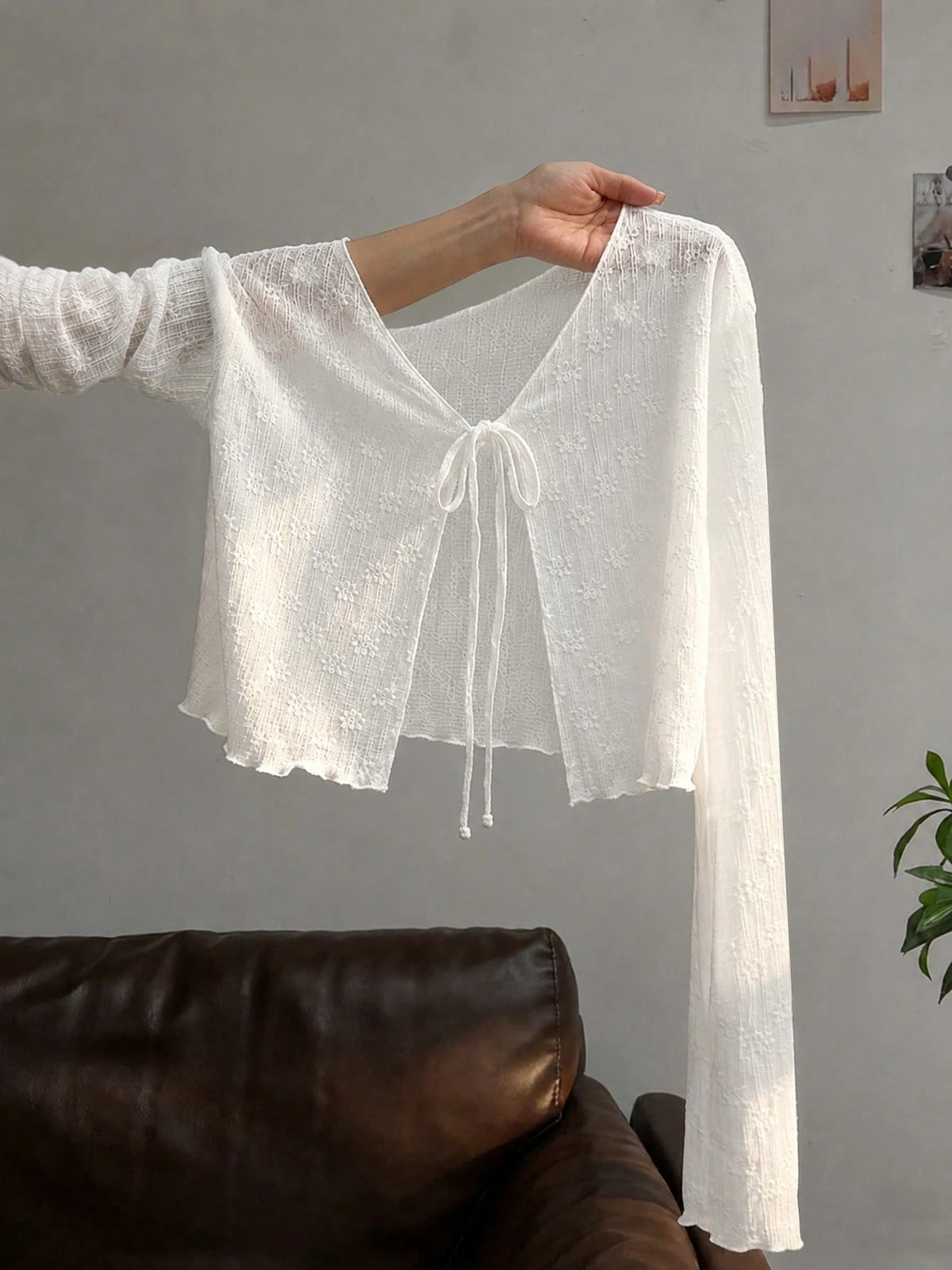 Resyla French Style Slip Dress Layered With A Ruffled Long-Sleeved T-Shirt Cover Up For Women's Summer Sun Protection Top