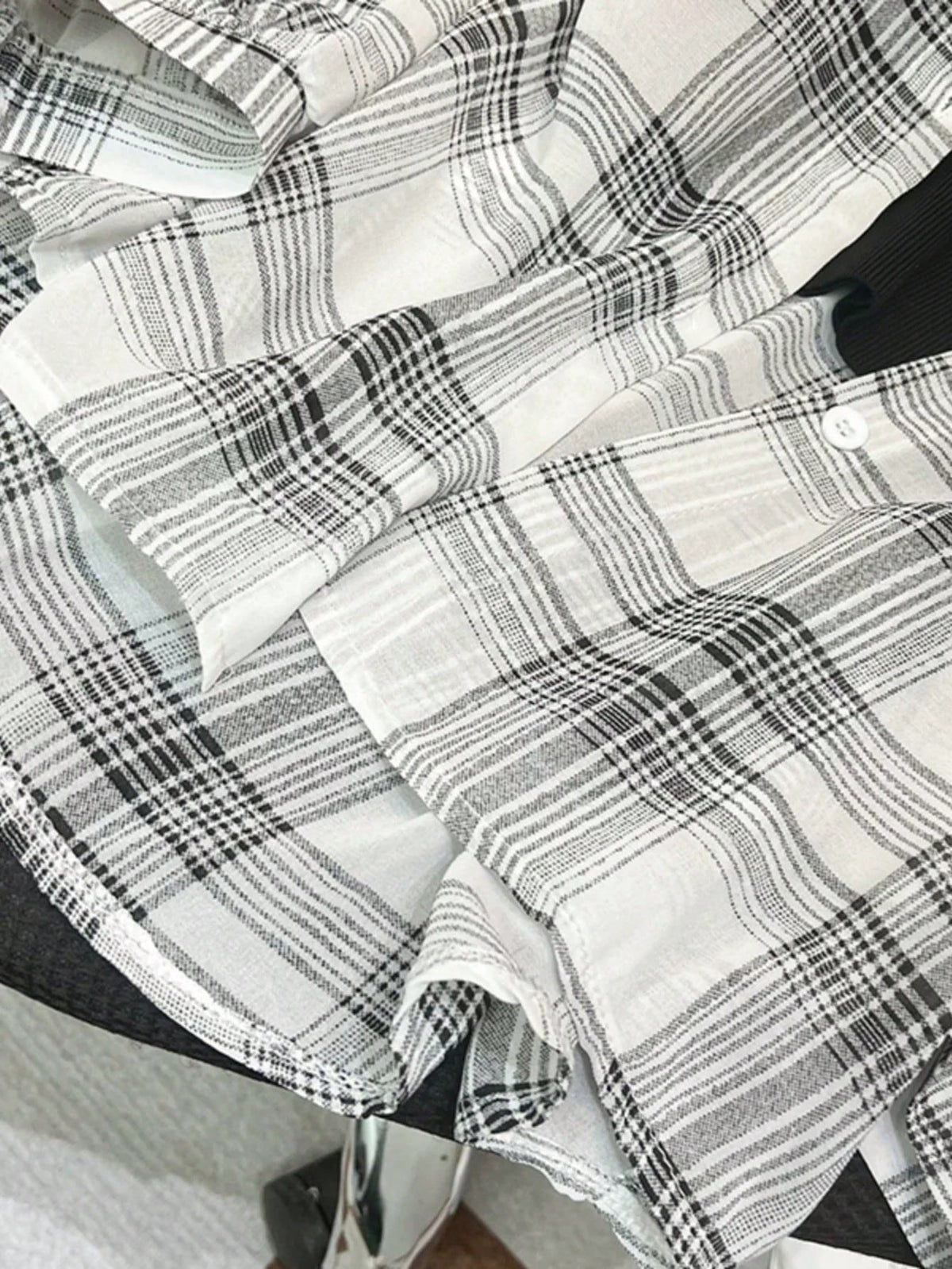 Resyla Women's Casual Commuter Plaid Shirt