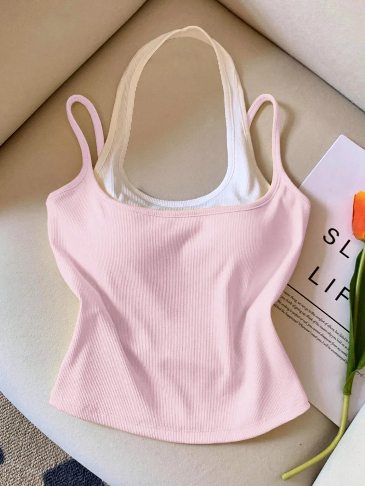 Resyla Women's Casual Sleeveless Slim Fit Tank Top, Suitable For Summer Daily Commute