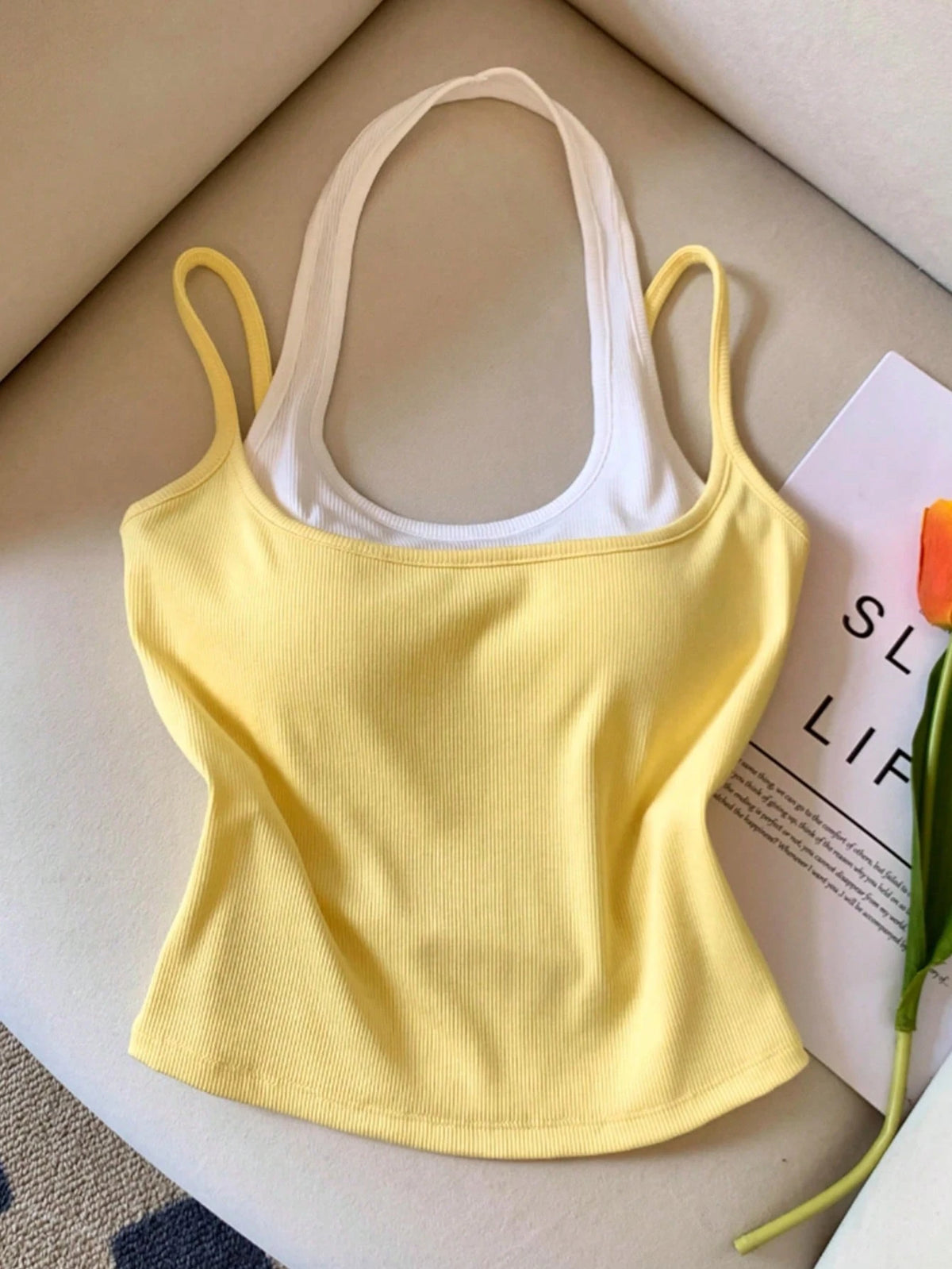 Resyla Women's Casual Sleeveless Slim Fit Tank Top, Suitable For Summer Daily Commute