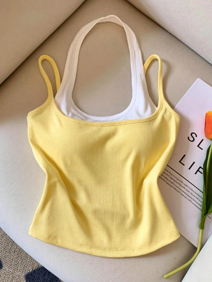 Resyla Women's Casual Sleeveless Slim Fit Tank Top, Suitable For Summer Daily Commute