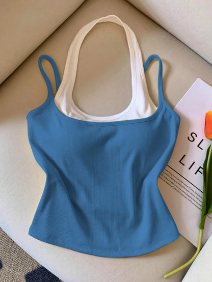 Resyla Women's Casual Sleeveless Slim Fit Tank Top, Suitable For Summer Daily Commute