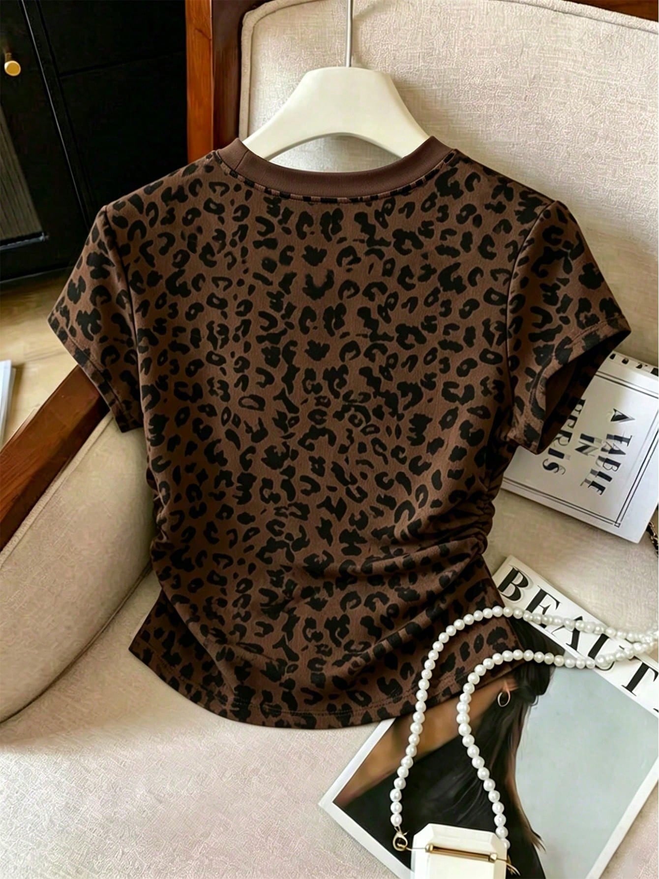 Resyla Women's Summer Casual Leopard Print T-Shirt